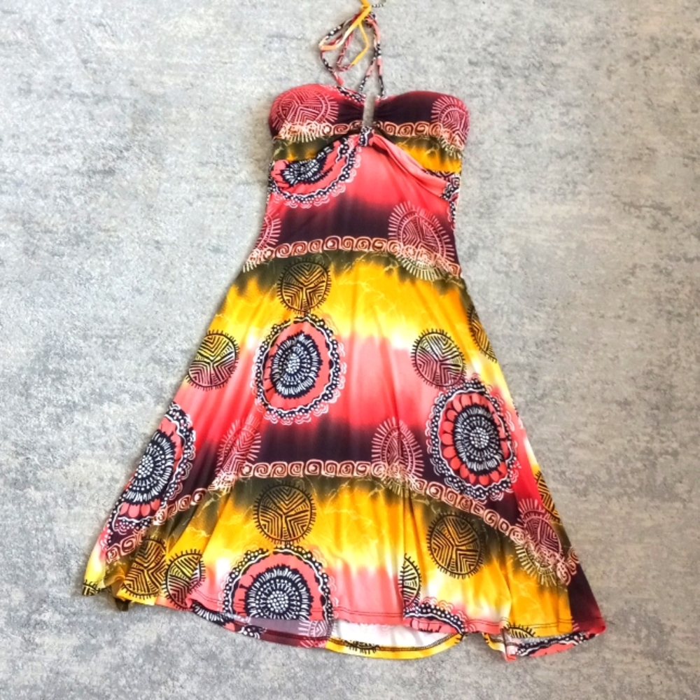 Small colori summer short polyester dress spandex